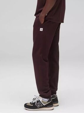 NWT Reigning Champ Men's Joggers Sweatpants Burgundy Sport Pants Large